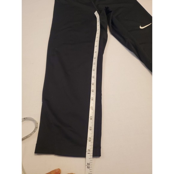 Nike Pro Dri Fit  Capri Leggings Women's Sz S Cropped Pants Black - Picture 7 of 10